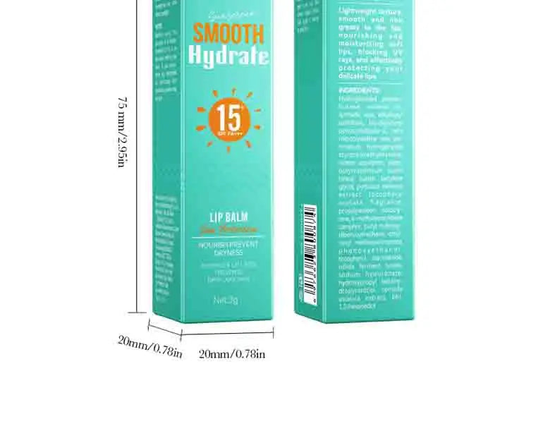 Lip Sunscreen SPF 15 | Moisturizing Lip Balm | Sun Protection & Nourishing