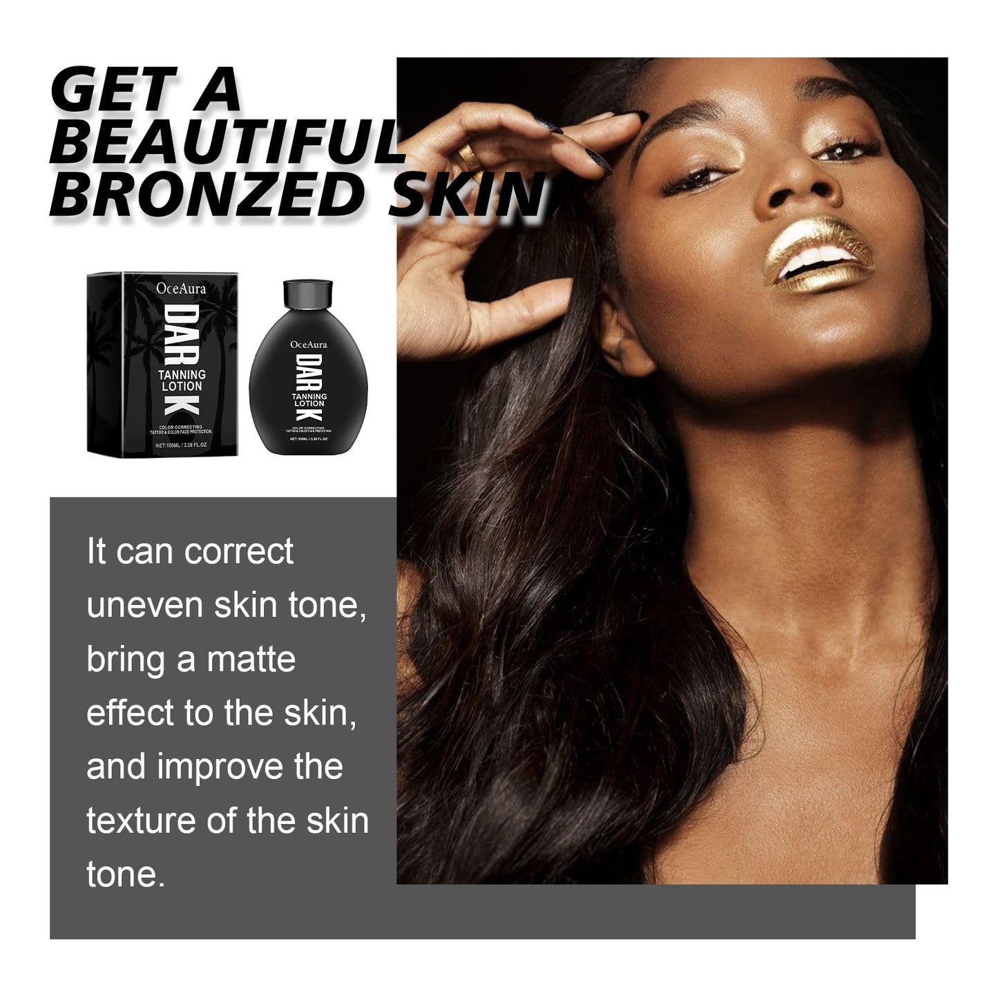 Self-Tanning Lotion | Natural Bronze Glow | Face & Body