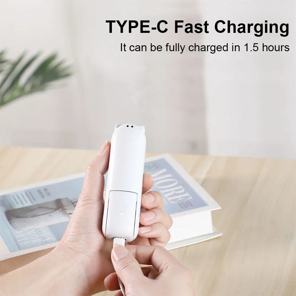 Portable Handheld Fan | Foldable & USB Rechargeable | 2-in-1 Power Bank