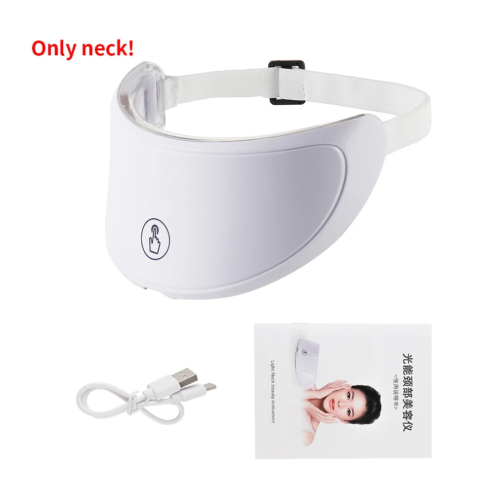 7-Color LED Face & Neck Beauty Mask | Photon Skin Rejuvenation & Tightening