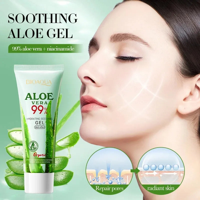 Aloe Vera Gel | Soothing & Hydrating | Face, Body & Sunburn Relief