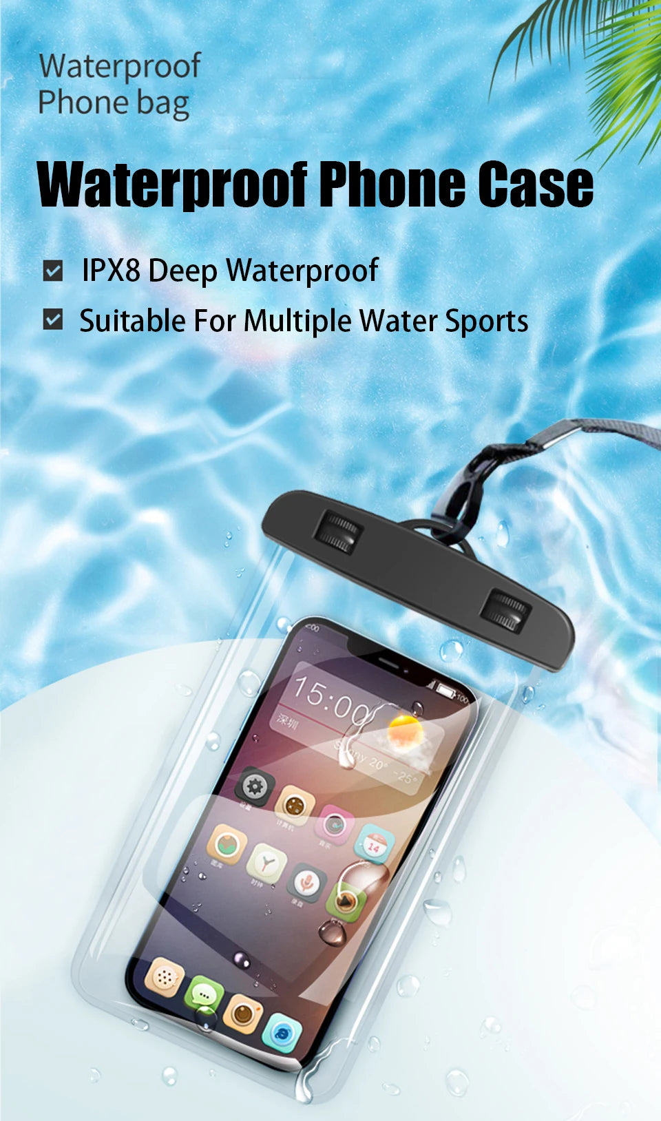 Waterproof Phone Pouch | Universal Fit | Beach & Swimming