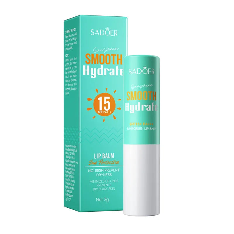 Lip Sunscreen SPF 15 | Moisturizing Lip Balm | Sun Protection & Nourishing