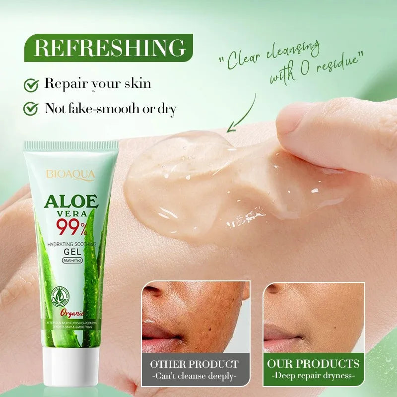 Aloe Vera Gel | Soothing & Hydrating | Face, Body & Sunburn Relief