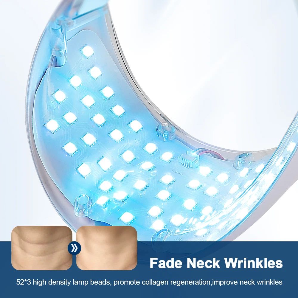 7-Color LED Face & Neck Beauty Mask | Photon Skin Rejuvenation & Tightening