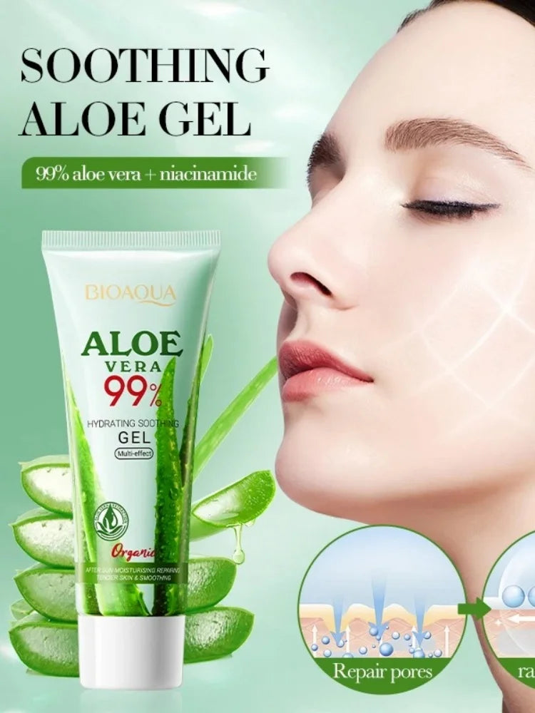 Aloe Vera Gel | Soothing & Hydrating | Face, Body & Sunburn Relief