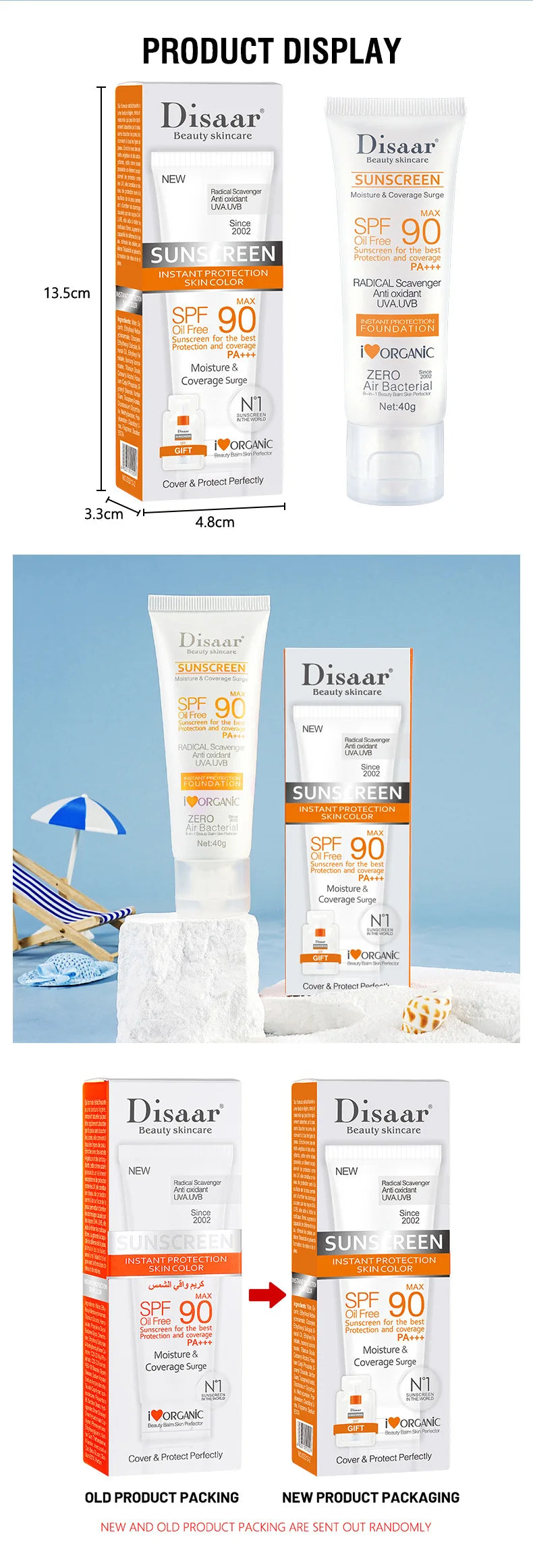 Sunscreen SPF 90+ | Face & Body | Waterproof & Anti-Aging