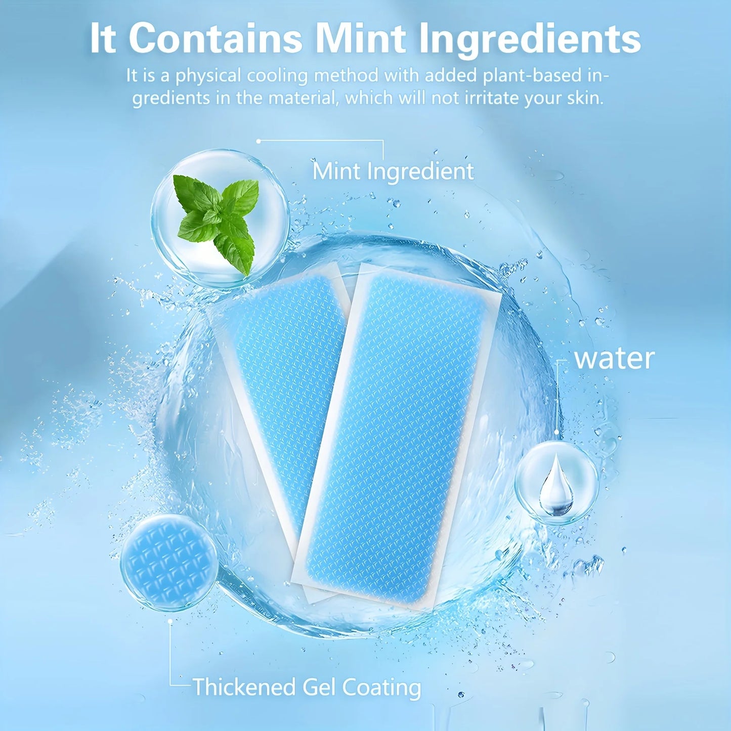 Cooling Gel Patches | Instant Relief for Fever, Headache & Heat | Hydrogel