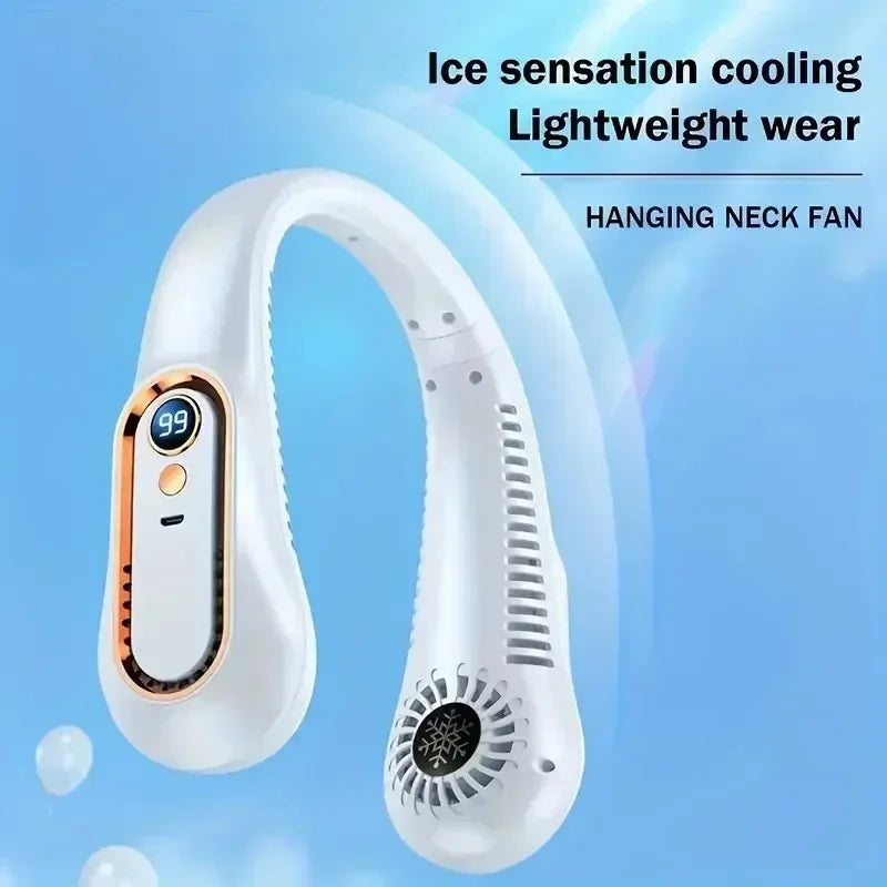 Portable Neck Fan | Bladeless & USB Rechargeable | 5 Speed Settings