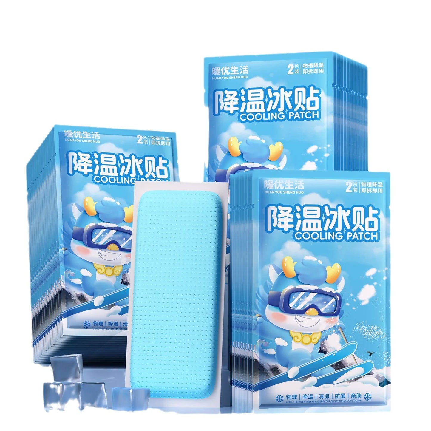 Cooling Gel Patches | Instant Relief for Fever, Headache & Heat | Hydrogel